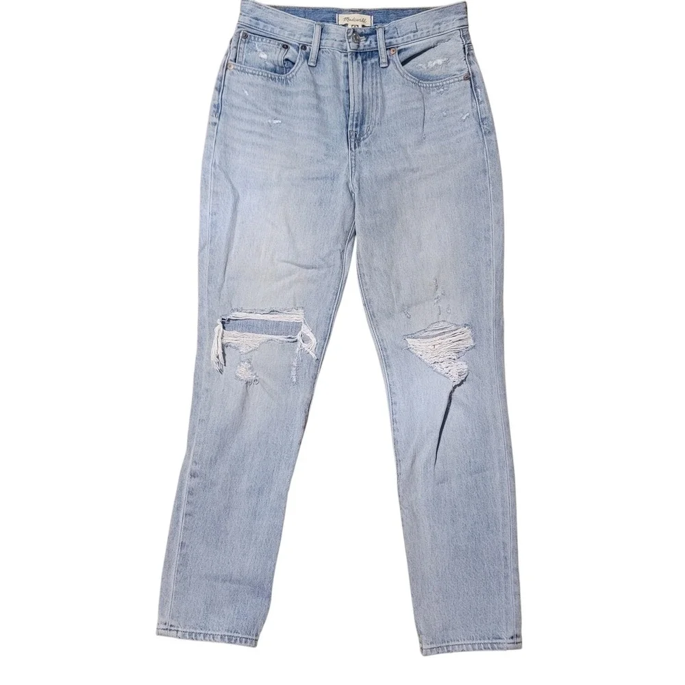Madewell The Perfect Vintage Jeans Women's size 26 Light‎ Wash Distressed